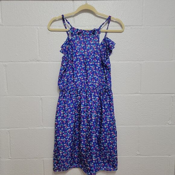 Rebecca Taylor Blue Floral Silk Dress - Picture 2 of 11